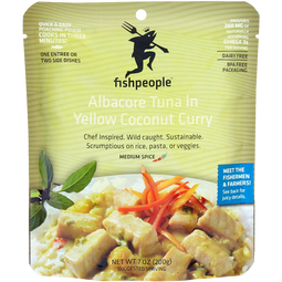 Fishpeople Meal Pouch - Albacore Tuna in Coconut Yellow Curry
